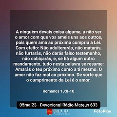 05mai23 - Devocional Rádio Mateus 633