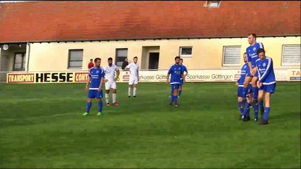 Der Anschlusstreffer des TSV Holtensen durch Viktor Gerliz gegen den VfB Sattenhausen