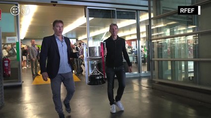 Copa del Rey trophy takes train ride to Sevilla