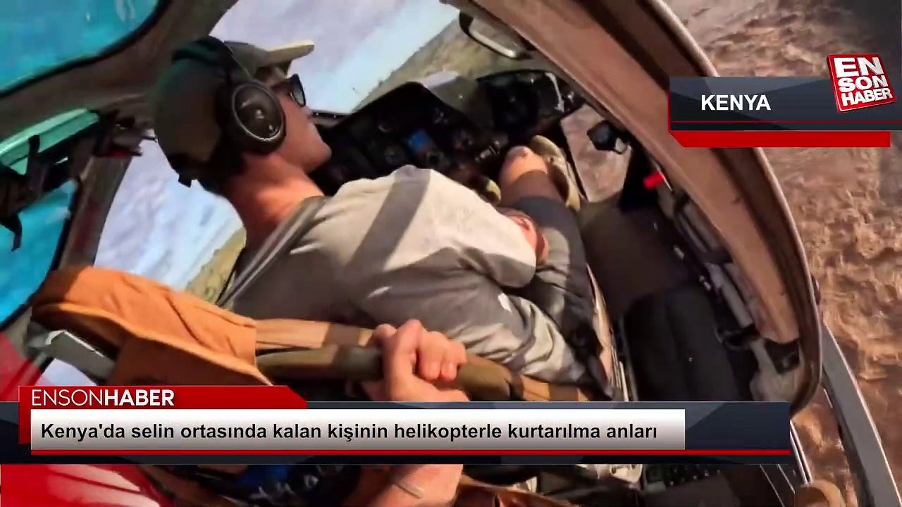 Kenya'da selde devrilen tankerden kurtarıldı