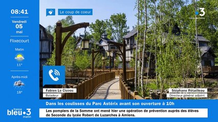 Le parc Astérix  avant l’ouverture au public avec Sébastien RETAILLEAU, Directeur Général Adjoint en charge de l’Exploitation
