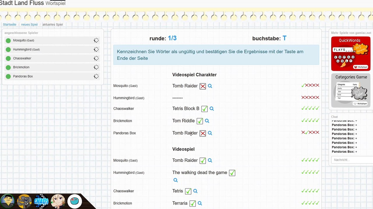 Wenn Chaos ganz Wookiepedia auswendig kennt... | Stadt Land Fluss ★ RDSQ 320