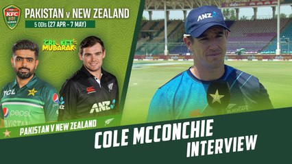 Cole McConchie Interview | Pakistan vs New Zealand | 4th ODI 2023 | PCB | M2B2T
