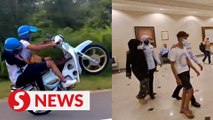 Teens plead guilty to pulling 'wheelie' stunt