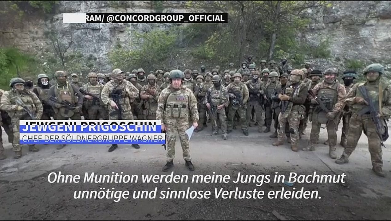 Wagner-Chef droht mit Abzug seiner Kämpfer aus Bachmut am 10. Mai