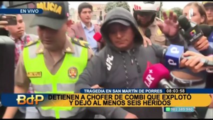 Tragedia en SMP: Chófer de combi que explotó conducía con licencia vencida y 7 papeletas
