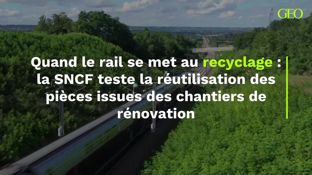 Recyclage : la SNCF teste la réutilisation des pièces issues des chantiers de rénovation