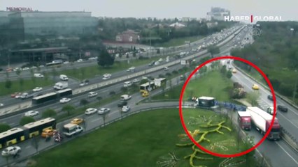 İstanbul trafiğinde damacana şoku