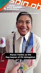 Alyssa Valdez as the flag bearer of PH delegation