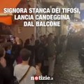 Napoli: infastidita dai festeggiamenti getta candeggina sui tifosi
