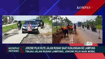 Tak Pakai Helikopter, Jokowi Pilih Naik Mobil untuk Cek Jalan Rusak di Lampung