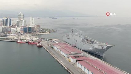 Milli gurur TCG Anadolu'ya İzmir'de 2 günde 20 bini aşkın ziyaretçi