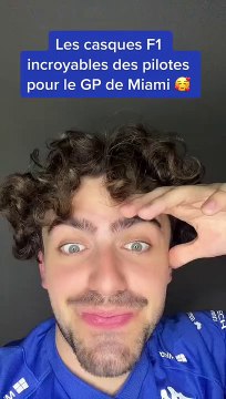 Les casques incroyables des pilotes F1 pour le GP de Miami