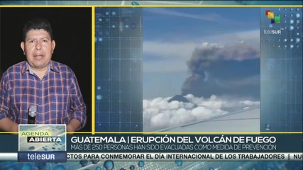 Guatemala evacúa a ciudadanos ante erupción de Volcán de Fuego