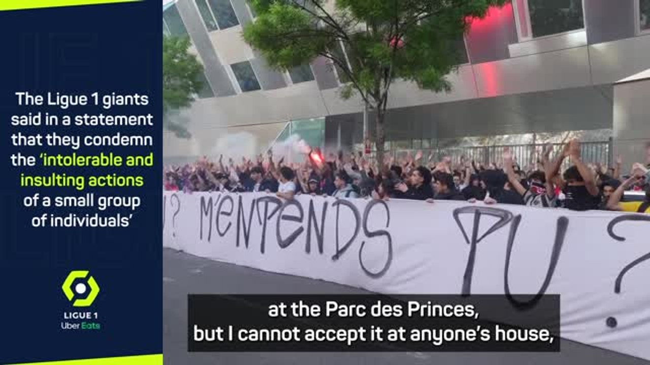 Galtier 'cannot accept' PSG protests outside Neymar's home