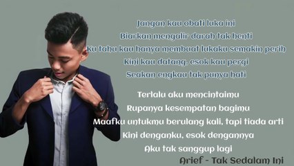 tak sedalam ini karaoke - arief