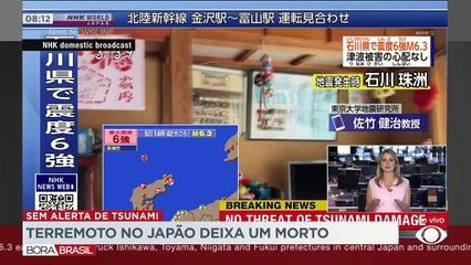 Terremoto de magnitude 6,3 atinge o Japão 05/05/2023 11:37:39