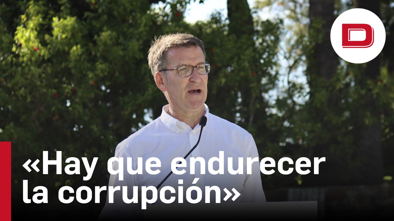 Feijóo anuncia una propuesta para endurecer la corrupción