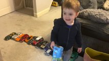 Toddler outsmarts parents and child safety gate, and celebrates with a dance