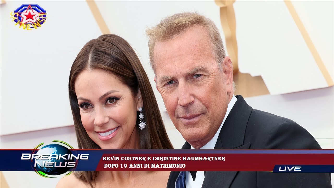Kevin Costner e Christine Baumgartner  dopo 19 anni di matrimonio
