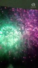 Fireworks display at the 2023 SEA Games opening
