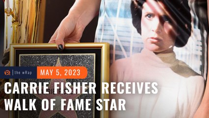 Descargar video: On ‘Star Wars’ day, Carrie Fisher receives posthumous Walk of Fame star