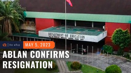 Ablan confirms resignation from DepEd, denies links to laptop mess