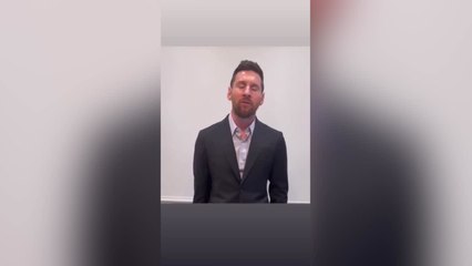 El vídeo de Messi pidiendo perdón