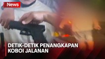 Detik-Detik Penangkapan Koboi Jalanan yang Ancam Taksi Online dengan Senpi