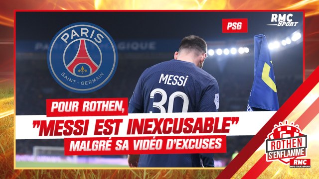 PSG : Messi est inexcusable , Rothen ne veut pas excuser La Pulga malgré ses excuses