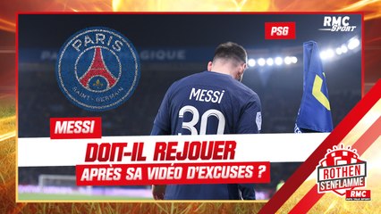 PSG : Messi doit-il rejouer après sa vidéo d’excuses ?
