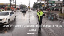 Agente de trânsito de Ananindeua recebe homenagem por bom serviço