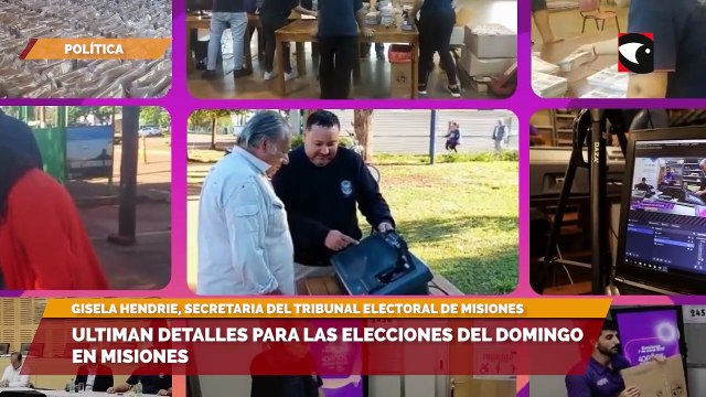 Ultiman detalles para las elecciones del domingo en Misiones