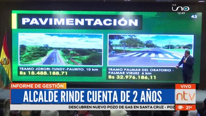 Jhonny Fernández presenta su informe por los 2 años de gestión