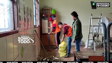 Mamen fue al colegio - de los menores que fueron heridos por la caida de un techo