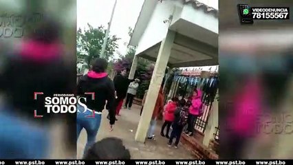 Momento dramático tras la caída de parte de un techo en el colegio 30 de marzo