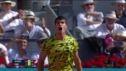 Madrid - Le jour de son anniversaire, Alcaraz écarte Coric pour aller en finale