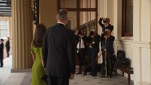 Felipe VI y Letizia asisten a la recepción en el Palacio de Buckingham horas antes de la coronación de Carlos III