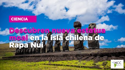 Descubren nueva estatua moai en la isla chilena de Rapa Nui