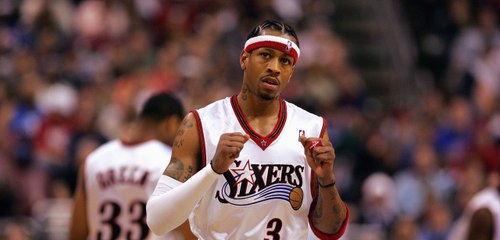 NBAHistory: Allen Iverson receives 2001 NBA MVP trophy + speech