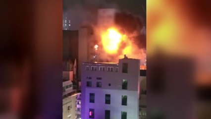 11층 건물서 폭발하듯 불길 번져...호우에 정전도 잇따라 / YTN