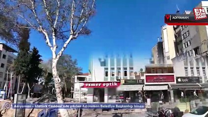 Depremin Adıyaman'ı nasıl yıktığı videoda gözler önüne serildi