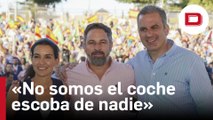 Abascal presenta a sus candidatos en Madrid y avisa a Ayuso y Almeida: «No somos el coche escoba de nadie»