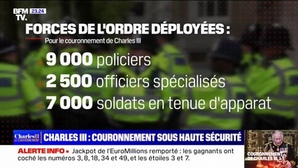 Download Video: Couronnement de Charles III: près de 12 000 membres des forces de l'ordre seront déployés à Londres, plus 7000 soldats en tenue d'apparat