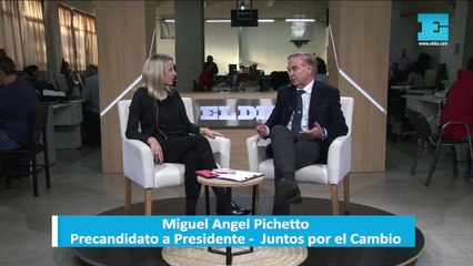Miguel Angel Pichetto en la redacción de El Día