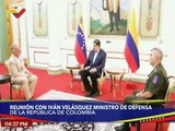 Pdte. Nicolás Maduro recibe al Min. de Defensa de Colombia para fortalecer la relación binacional