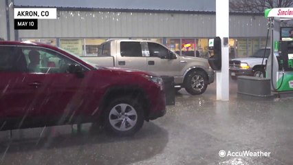 Colorado pounded by hailstorms