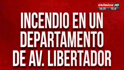 Incendio en departamento de avenida Libertador: todos los detalles