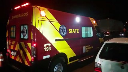 Motociclista fica ferido em acidente de trânsito no Brasmadeira