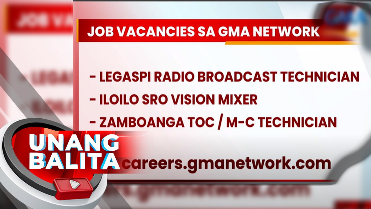 Job Vacancies sa GMA Network | UB